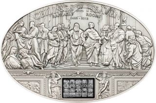 Cook 2013 Nano Raphael Rooms Ceilings Of Heaven 5 Dollars Silver Coin,  Bu photo