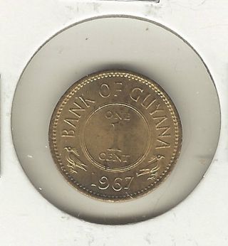 Guyana Cent,  1967 photo