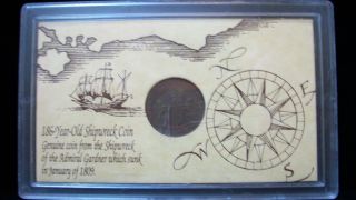Commerative 186 - Year Old Shipwreck Coin From Admiral Gardner photo