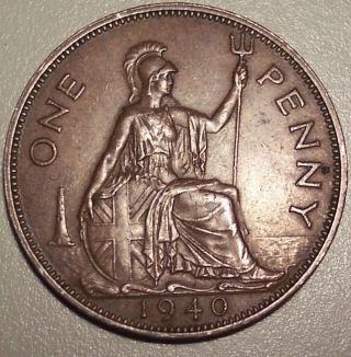 1940 Great Britain Penny 2 photo