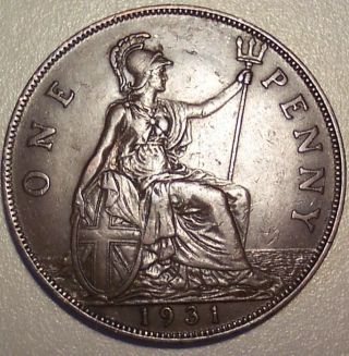 1931 Great Britain Penny photo
