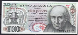 Mexico Hidalgo 10 Pesos 1969 (b31) photo