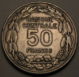 Cameroon 50 Francs 1960 (a) - Copper/nickel - Independence Commemorative - Vf photo