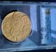 1991 China Shanghai Panda 10th Anniv Gold Gilt Brass Medal 60.  00mm Pcgs69 Coins: World photo 2