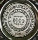 1866 Coin Silver 900 Vinces Petrus Ii D.  G 1000 Brazil Reis Dish & Cup Hallmarks South America photo 6