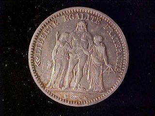 France 5 Francs 1872a Bu photo