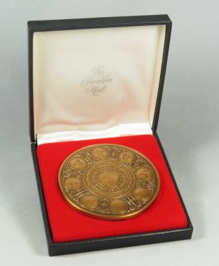 1984 Franklin Calendar Art Medal Phases Of The Moon 3 
