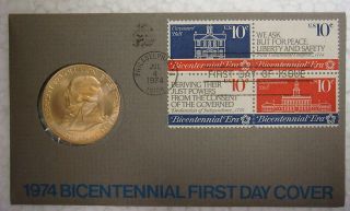 1974 Bicentennial First Day Cover - John Adams photo