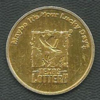 Texas Lottery Token - Gold Color photo