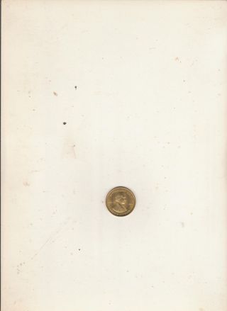 Andrew Johnson 17th President Of The U.  S.  A.  Brass Collector Token photo