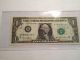 $1.  00 Federal Reserve Note 2003 Error.  Extremely Dark Plate Flooded Test Note Paper Money: US photo 1