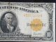1922 10 Dollars Hillegas Gold Certificate Small Size Notes photo 2