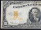 1922 10 Dollars Hillegas Gold Certificate Small Size Notes photo 3