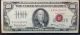 1966 $100 Legal Tender Red Seal Bank Note - Pmg 40 Net Choice Extremely Fine Small Size Notes photo 2