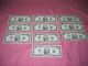 Fifteen 2 Dollar Bills 1976,  1995,  2003a And 2009 Small Size Notes photo 5