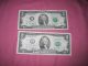 Fifteen 2 Dollar Bills 1976,  1995,  2003a And 2009 Small Size Notes photo 7