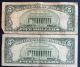 One 1934d $5 Silver Certificate & One 1963 $5 United States Note (a44336918a) Small Size Notes photo 1
