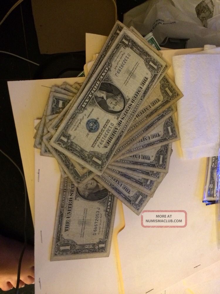 1935 1957 Washington Dollars $1 Silver Certificate Currency Bill Rare Old Money Small Size Notes photo