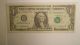 Bill One Dollar Rare Defect Error Large Margin Paper Money: US photo 1