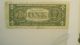 Bill One Dollar Rare Defect Error Large Margin Paper Money: US photo 2