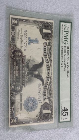 One Dollar 1899 Silver Certificate Epq45 photo