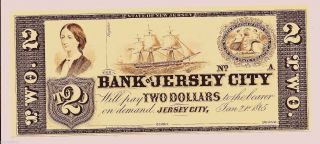 American Banknote Co.  - Plate Reprint Of Antebellum Currency Mint/new photo