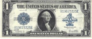 1923 $1 Blue Seal Silver Certificate Fr 238 photo