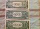 Silver Certificates (3) One Dollar Blue Seal Small Size Notes photo 1
