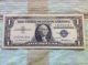 Silver Certificates (3) One Dollar Blue Seal Small Size Notes photo 6