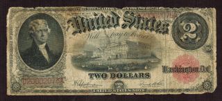 $2 1917 Legal Tender United States Note More Currency Em photo