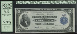 $2 1918 Cleveland Pcgs 64ppq Serial 95 photo