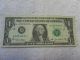 2003 U.  S One Dollar Star Federal.  Reserve Note Green Seal York Small Size Notes photo 1