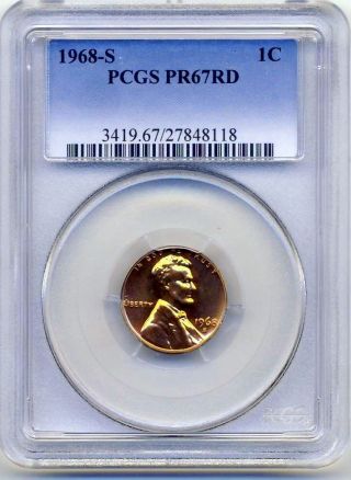 1968 - S Lincoln Pcgs Proof 67 Red Light Frost photo