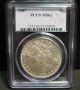 1887 Morgan Silver Dollar - Pcgs Ms63 - Alligator Eye - Vam 12 A - Top 100 - 4420 Coins: US photo 1
