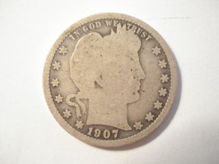 1907 Barber Quarter Dollar (one Day Only) photo