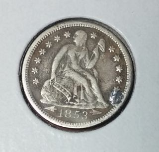 1853 And 1856 Seated Liberty Silver Dimes With Details photo