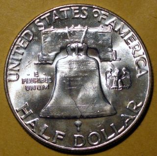1956 Franklin Half Dollar - - Uncirculated - Bu/ms - Fbl? - Franklin photo