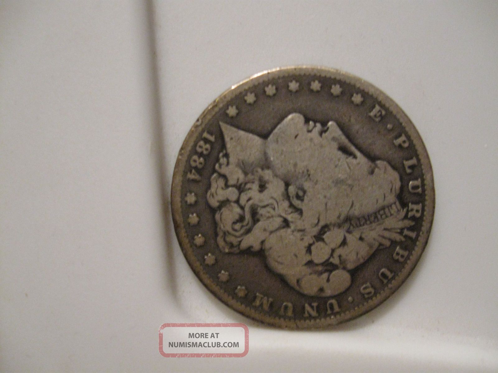 1884 - S Ch Morgan Silver Dollar Us $1 Coin