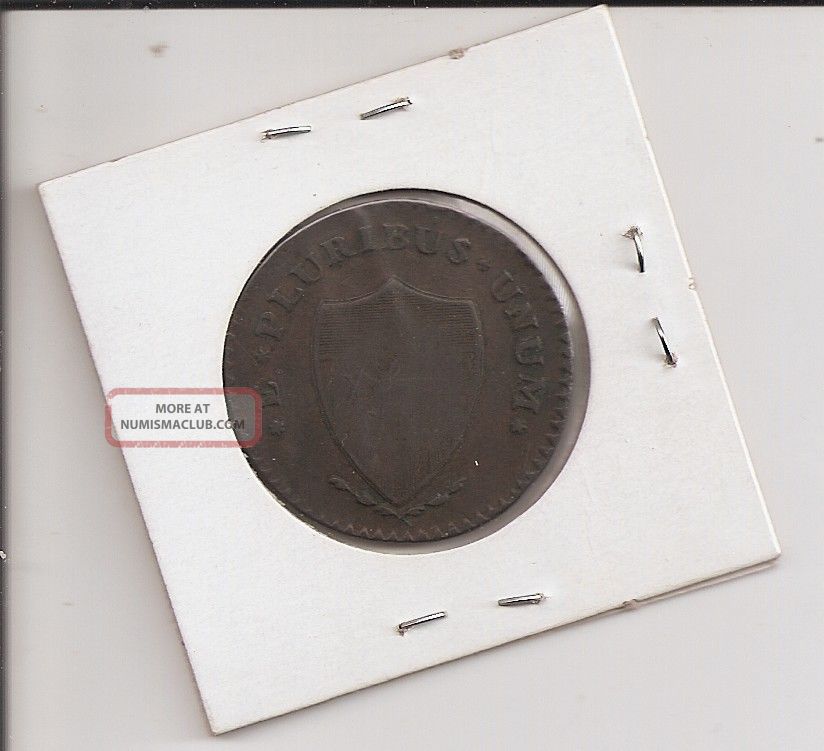 Antique 1787 Rare Post Nj Colonial Coin Winking Horse Small 8