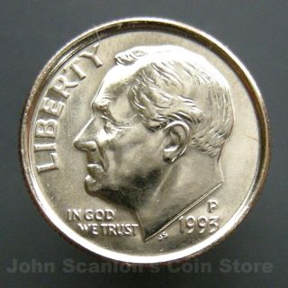 1993 - P Roosevelt Dime 10c Us Coin Choice Bu photo