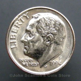 1994 - P Roosevelt Dime 10c Us Coin Choice Bu photo