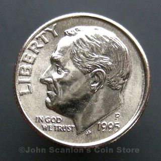 1995 - P Roosevelt Dime 10c Us Coin Choice Bu photo