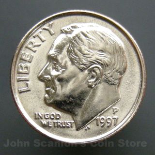1997 - P Roosevelt Dime 10c Us Coin Choice Bu photo