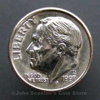 1997 - D Roosevelt Dime 10c Us Coin Choice Bu photo