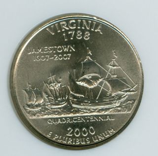 2000 - P Virginia Quarter Ngc Ms67. photo
