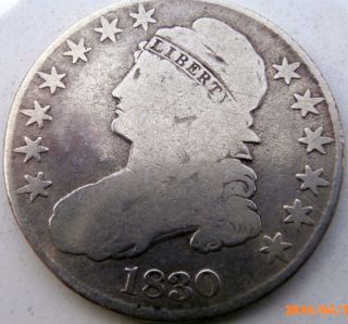 1830 Capped Bust Half Dollar - Good/very Good - photo