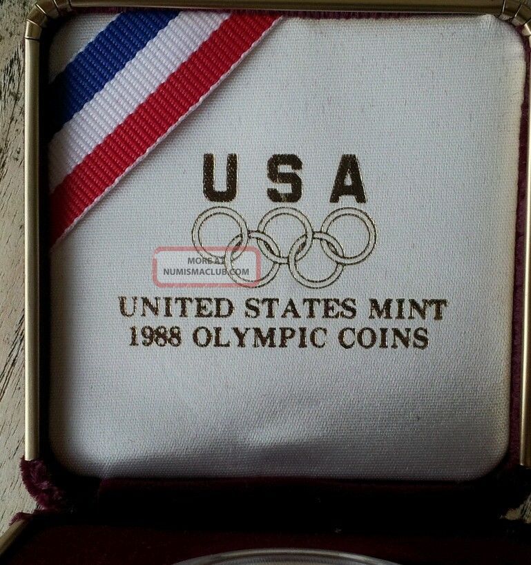 1988 W 5 Olympic Gold Coin proof 1988-w-5-olympic-gold-coin-proof
