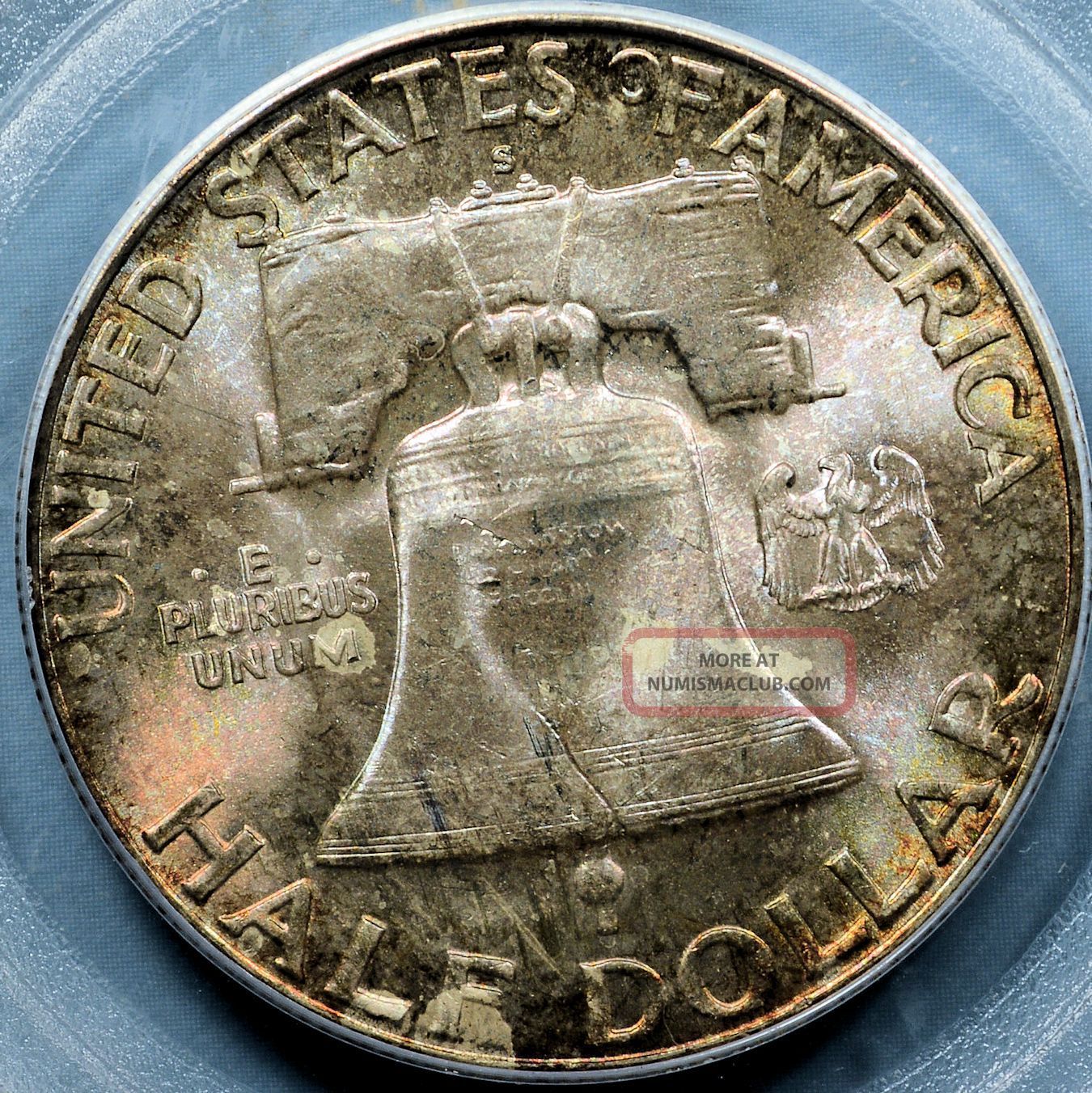 1949 - S Franklin Half Dollar Pcgs Ms65fbl - Interesting Tone, Various ...