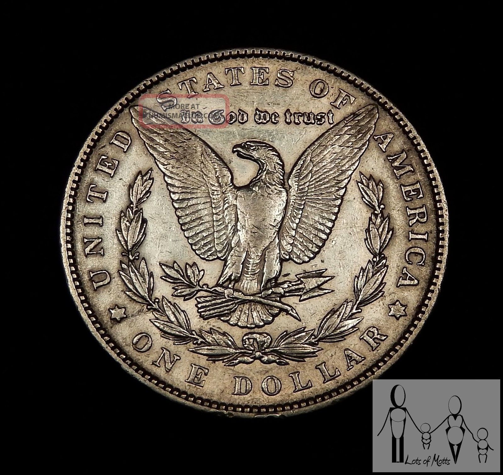 1890 (p) Very Fine Vf Morgan Silver Dollar 1$ Us Coin