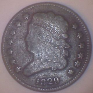 1829 (vg) Classic Head Half Cent photo